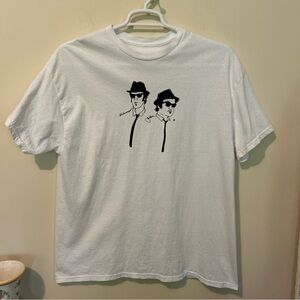Blues Brothers T-shirt Men’s Large White Short Sleeves Retro TV SNL Music Band